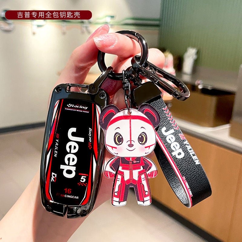 Jeep Jeep Guide Key Set Free Light Commander Grand Cherokee Wrangler Car Shell Buckle - Image 2