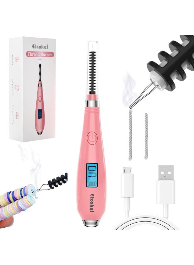 Etcokei أداة حرق الخيط USB، لوازم الخياطة القابلة لإعادة الشحن لصنع المجوهرات، القطع، الذوبان، DIY الأعمال beadwork، مثالية لإنهاء مشاريع نسج الخرز وتهيئة الخيوط (محمي ببراءة اختراع) - Image 1