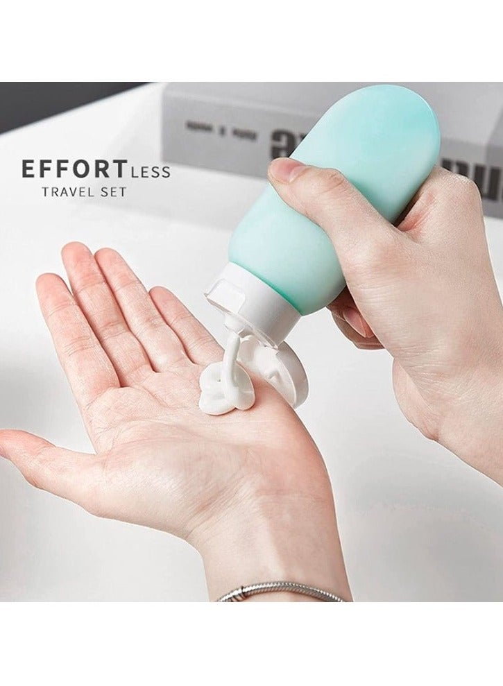 11 Pcs Travel Bottles for Toiletries, Plastic Travel Size Refillable Containers for Liquid Shampoo Lotion Cream Dispenser Accessories Kit Leak Proof - Image 5