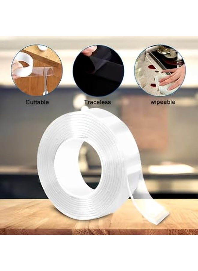 erorex Premium Heavy Duty Double-Sided Adhesive Tape – Ultra-Strong, Invisible, Waterproof, Reusable Tape for Fashion Garments, Wall Mounting, Picture Hanging & Multi-Surface Support - Image 2