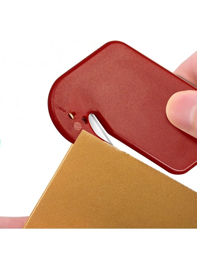 Letter Opener Envelope Slitter 4 Pack Letter Openers Plastic with Blade Envelope Opener Mail Opener for Envelope,Package,Paper Cut,Safe Letter Opener - Image 3