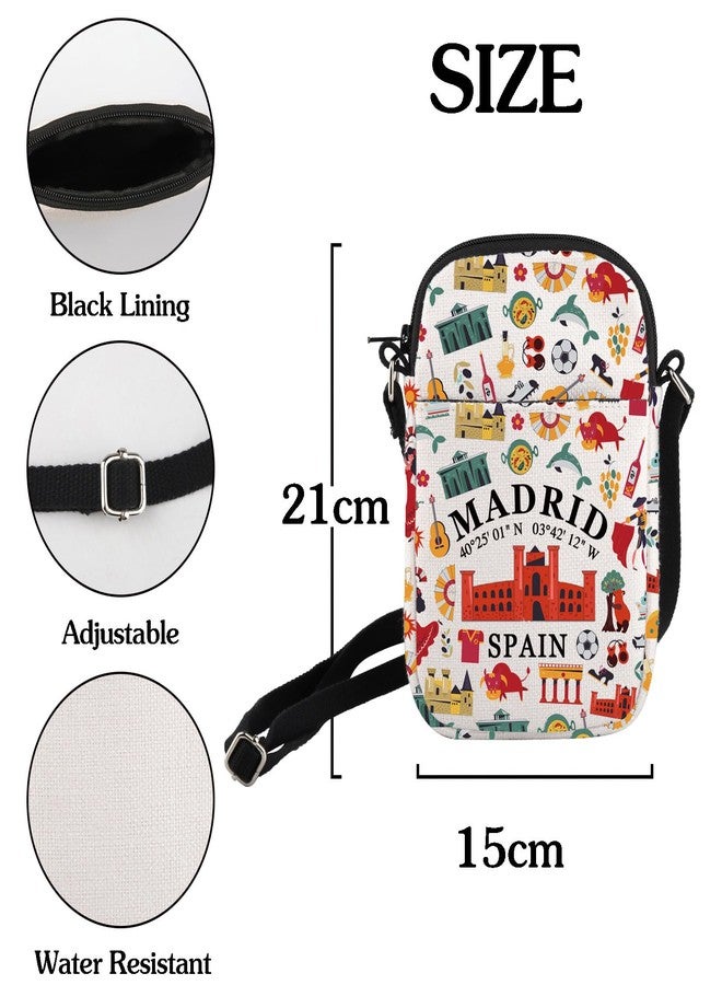 HOLLP Spanish Mom Crossbody Bag Madrid Souvenir Gift Madrid Spain Travel Small Sling Bag Spain Lover Gift (MADRID) - Image 2