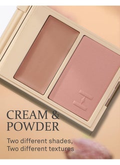 HINCE hince True Dimension Layering Cheek - Cream & Pressed Powder 2 Different Shades & Textures - Silky Seamless Long Lasting Blush Makeup - Muted Beige & Elegant Rose Beige (1, ALLURE IN THE AIR, L001)  - Image 3