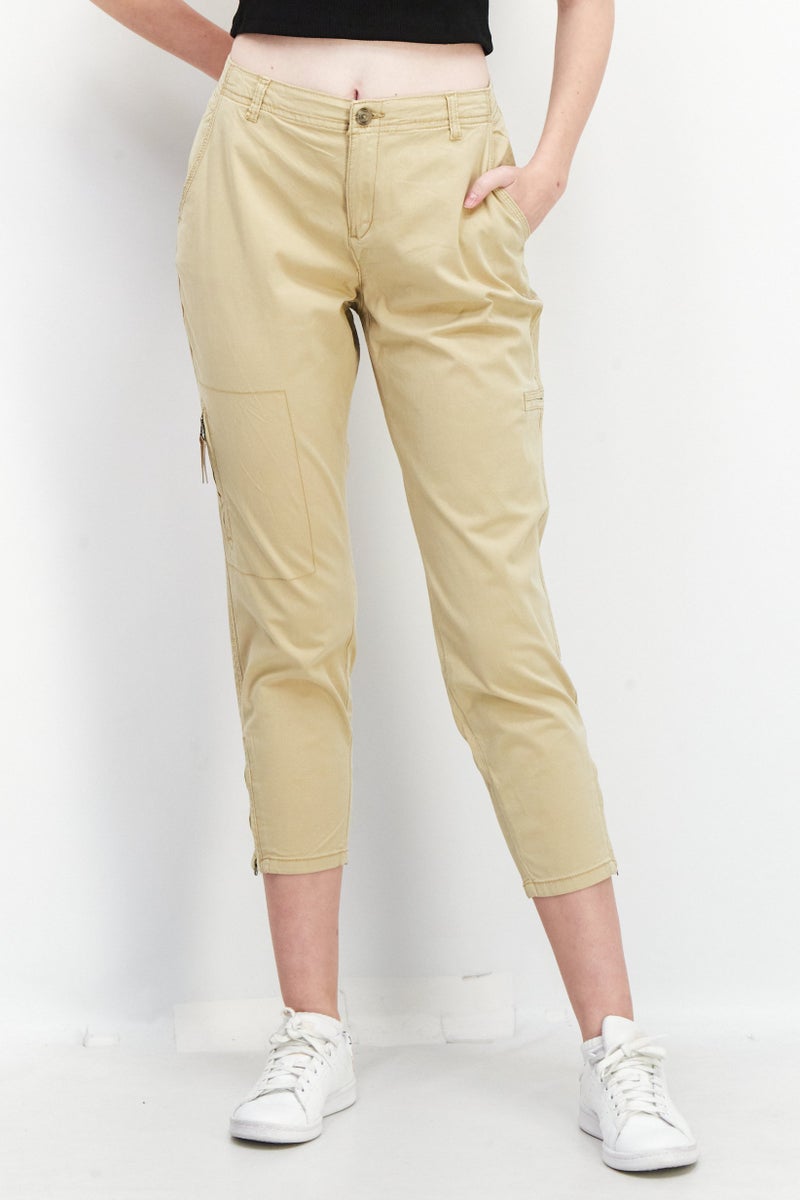 ESPRIT سروال تشينو عادي للنساء، بيج - Image 1