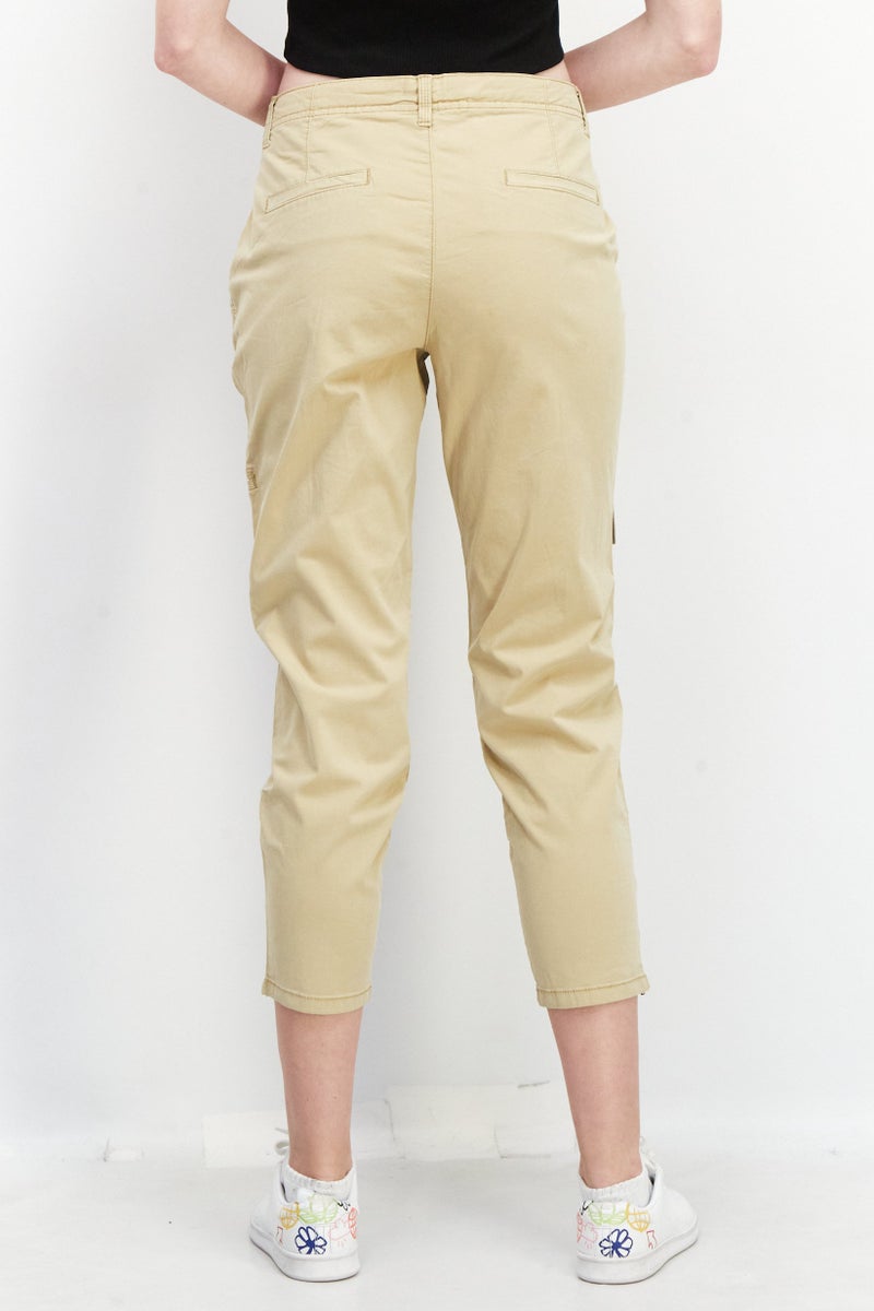 ESPRIT سروال تشينو عادي للنساء، بيج - Image 2