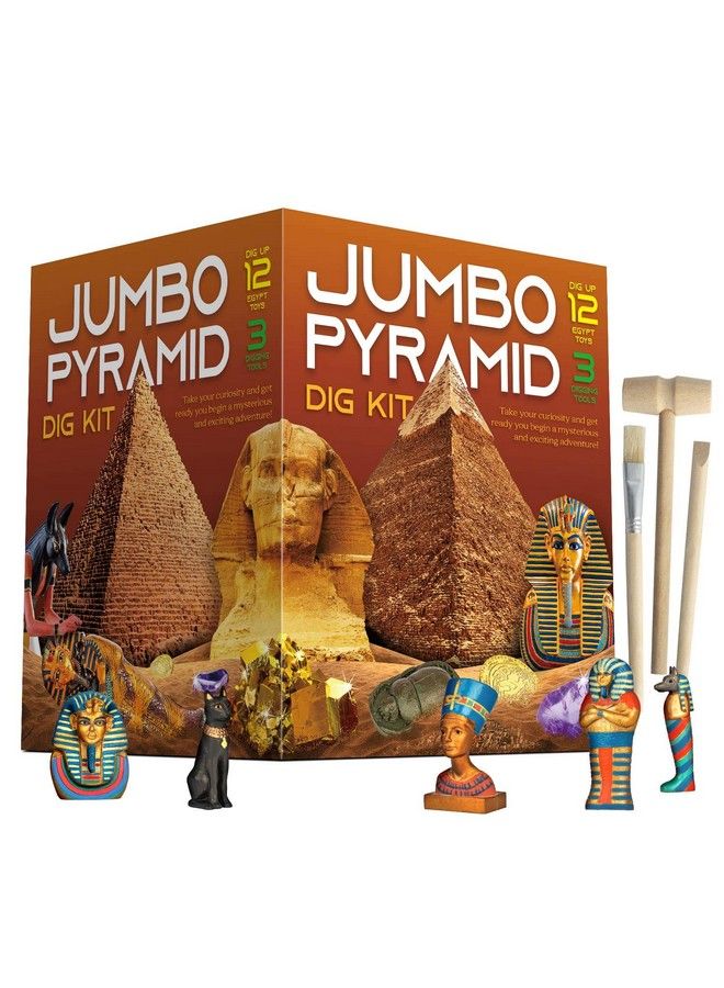 XX Toys Ancient Egyptian Pyramids Dig Kit Gem Excavation Set Stem Science Educational Toys Archaeology Gifts For Boys & Girls - Image 1