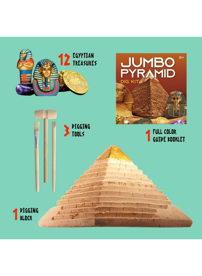 XX Toys Ancient Egyptian Pyramids Dig Kit Gem Excavation Set Stem Science Educational Toys Archaeology Gifts For Boys & Girls - Image 3
