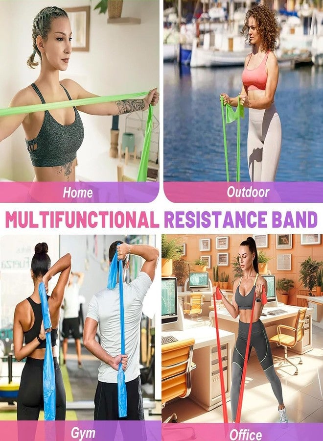 VIRTUAL WORLD Resistance Loop Bands | Exercise Bands for Legs & Butt | Stretching | Strength Training and Yoga Fitness (12 x 2 Inch) (Multicolor) - Image 3