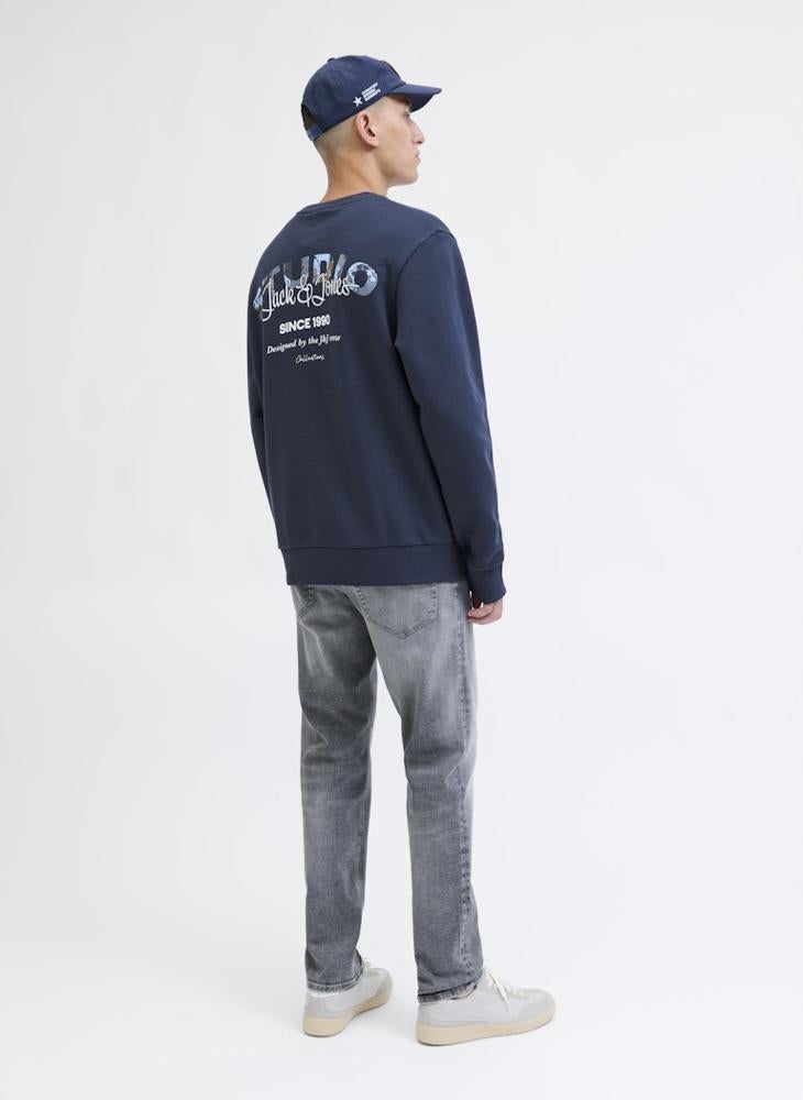 JACK & JONES Logo Regular Fit Crew Neck Sweatshirt - Image 2