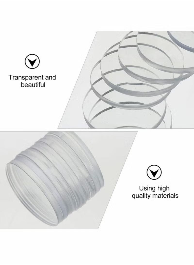 Generic Clear Glass Table Top Bumper Non-Adhesive Pads, Glass Table Top Spacer Transparent Round Silicone Door Handle Bumper for Doorknobs/Desk/Cabinets/Drawers/Furniture(20 Pcs, 25 x 3 mm)  - Image 5