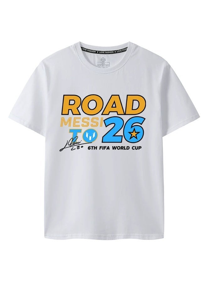 MESSI Timeless Classic! Heavyweight 100% Cotton Unisex T-Shirt – Relaxed Drop-Shoulder Solid Short Sleeve - Image 1
