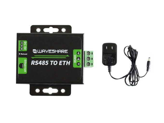 Waveshare Rs485 To Ethernet Converter With High-Speed Low-Power High-Stability Up-Gradable Easy To Communicate Between Rs485 And Rj45 Port Ethernet - Image 1