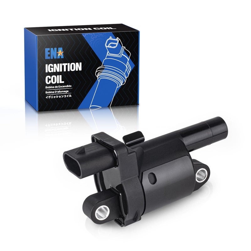 ENA Round Ignition Coil Pack Compatible with Chevy GMC Silverado Express Suburban Tahoe Corvette Yukon Sierra Savana SS SSR 2008 2009 2010 2011 2012 2013 2014 2015 2016 2017 53 V8 Coils for UF414