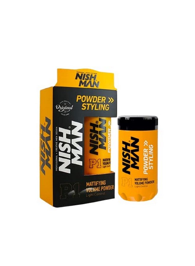 NISHMAN Mattifying Hair Volumizing Powder Wax, Matte Finish, 24 Hrs Strong Hold For Men, Hair Styling Powder Wax, 10G, Pack Of 1 - Image 1
