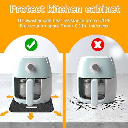 Anpuimult 4 PCS Heat Resistant Mat with Sliding Function for Air Fryer Mat,12 * 14in Countertop Protector Mat Coffee Maker Mat and Oven,Suitable for most kitchen Electric appliance - Image 5