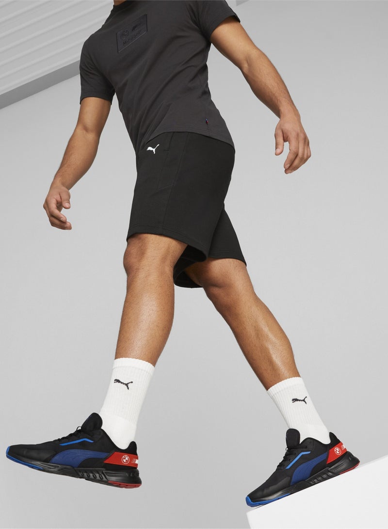 PUMA BMW M Motorsport Mens Black Sweat Shorts - Image 1