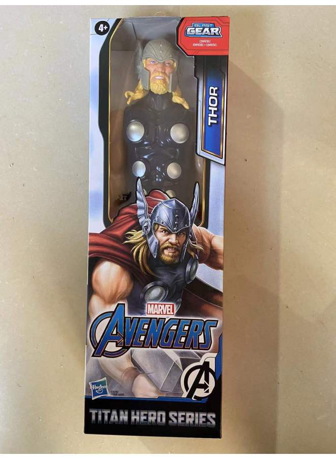 12 Inch Captain America Wolverine Iron Man Thor Spiderman Patriot Black Panther Doll Ornaments-Color:12inch Five 4 Thor - Image 1
