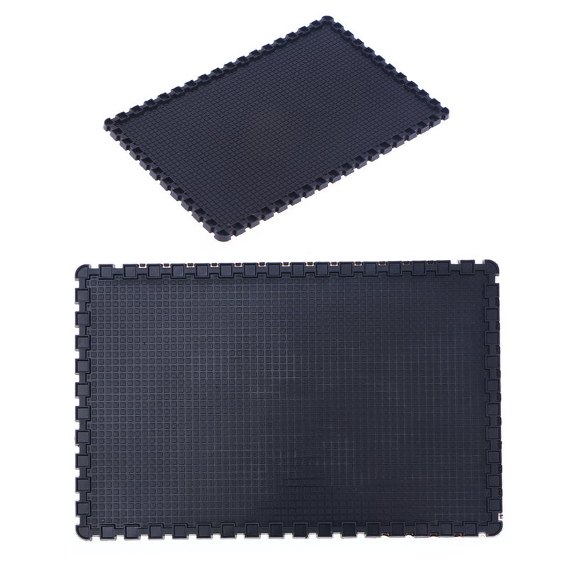 2pcs Anti- Mat Sticky Car Dashboard Pad Non Phone Holder Mat (Grid) - Image 4