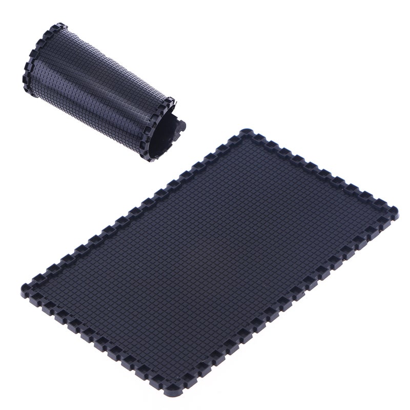 2pcs Anti- Mat Sticky Car Dashboard Pad Non Phone Holder Mat (Grid) - Image 2