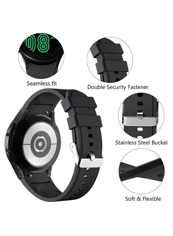 ELTRAZONE Quick Release No-Gap Sport Band for Samsung Galaxy Watch – Fits 7, 5, 4, 6 Models (40mm, 44mm), Watch 5 Pro (45mm), Galaxy Watch 4 Classic (42mm, 46mm), 20mm Replacement Strap for All - Image 2