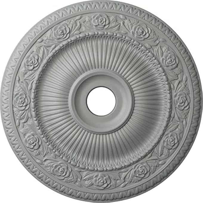 CM24LO1 LOGAN CEILING MEDALLION, 24 1/4"OD X 3 7/8"ID X 2"P (FITS CANOPIES UP TO 6 1/8"), FACTORY PRIMED - Image 1
