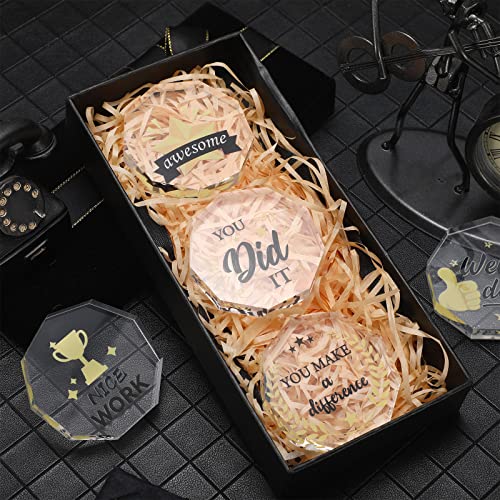 Janmercy 10 Pcs Appreciation Acrylic Awards Mini Trophies Bulk Employee Appreciation Gifts 5 Styles Thank You Plaque for Recognition Coworkers Housekeepers Teacher Nurse Office Team Housekeeping Week - Image 3