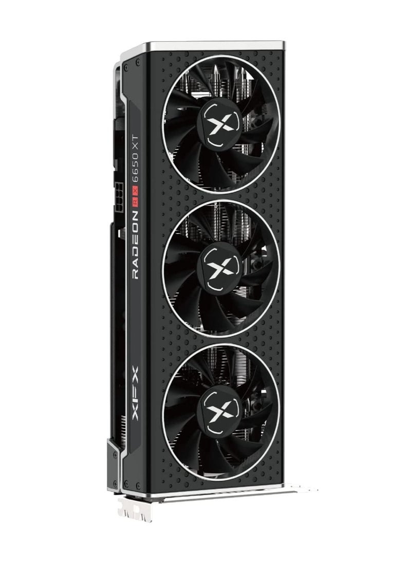 XFX - XFX SPEEDSTER MERC308 RADEON RX 6650XT BLACK Gaming Graphics Card with 8GB GDDR6 HDMI 3xDP, AMD RDNA™ 2 - Image 1