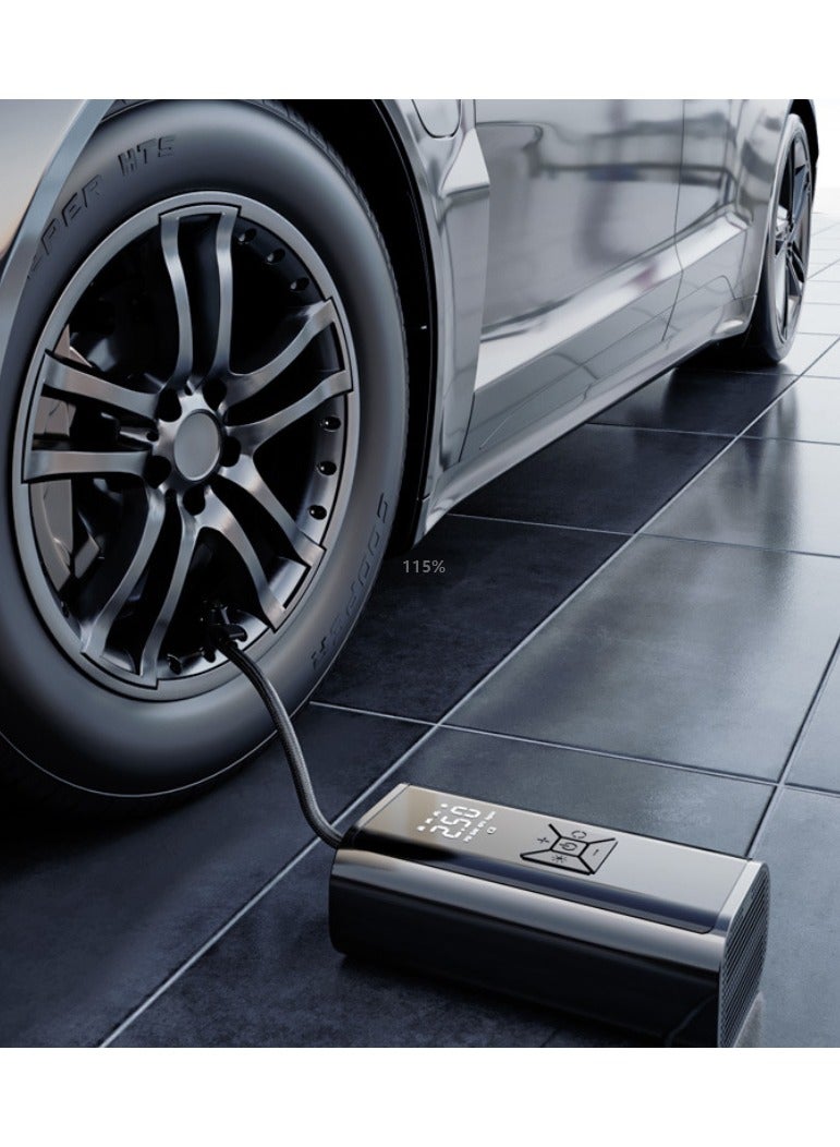 ACHAS Car Air Pump Portable LED Car Wireless Digital Display Inflator - Image 3