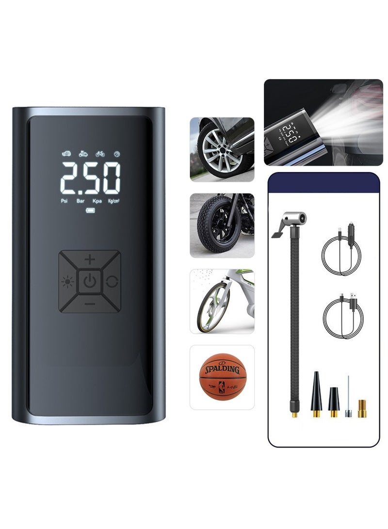 ACHAS Car Air Pump Portable LED Car Wireless Digital Display Inflator - Image 1
