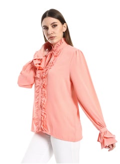 Coral balloon blouse with front cut - pzsku/ZDA553A5187B55267C025Z/45/_/1709935298/bef53357-7b0f-47ca-b39b-4a03edea9524