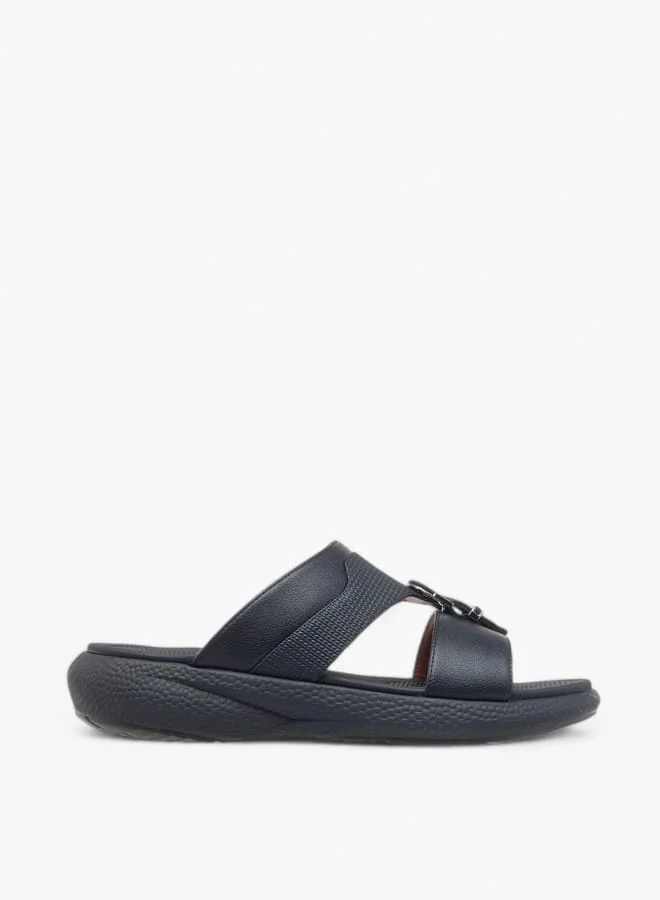 Men Buckle Accent Slip-On Arabic Sandals