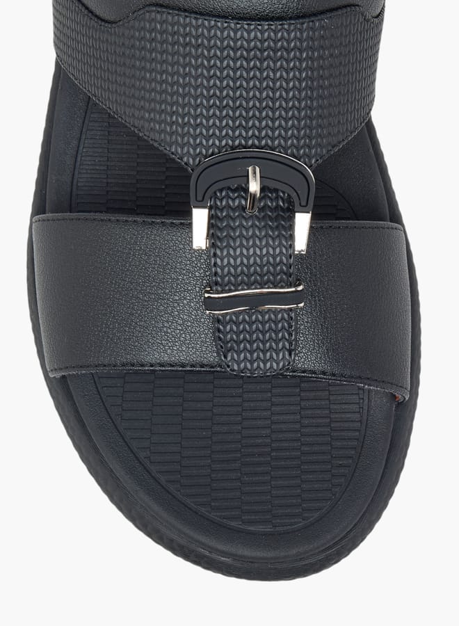 Le Confort Men Buckle Accent Slip-On Arabic Sandals  - Image 3