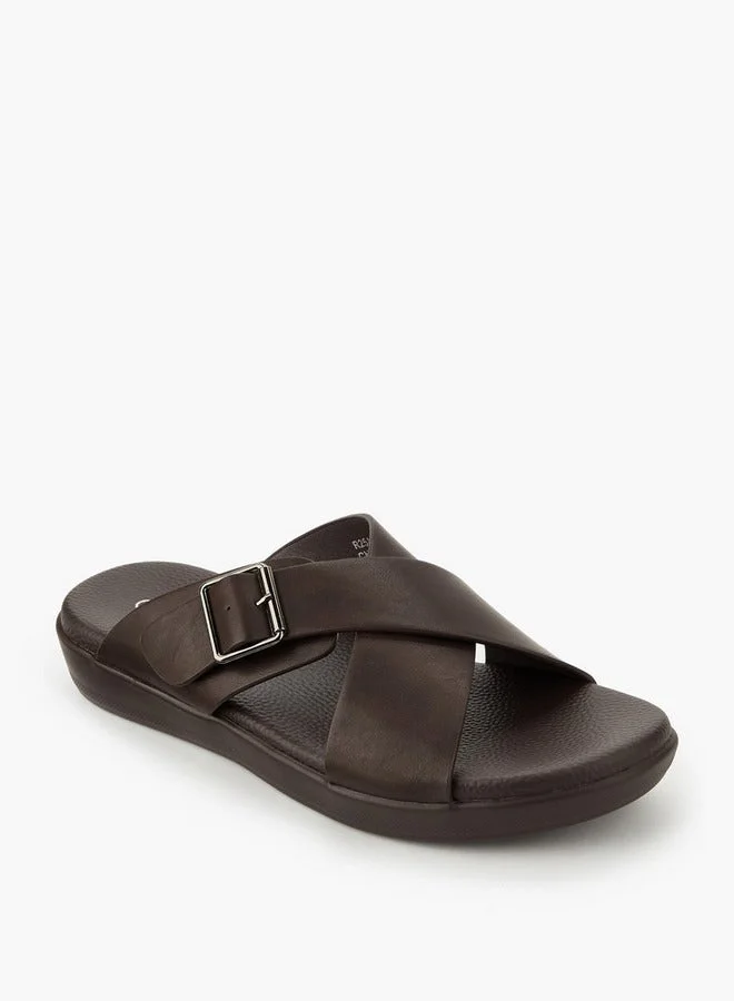 لو كونفورت Men Cross Strap Sandals