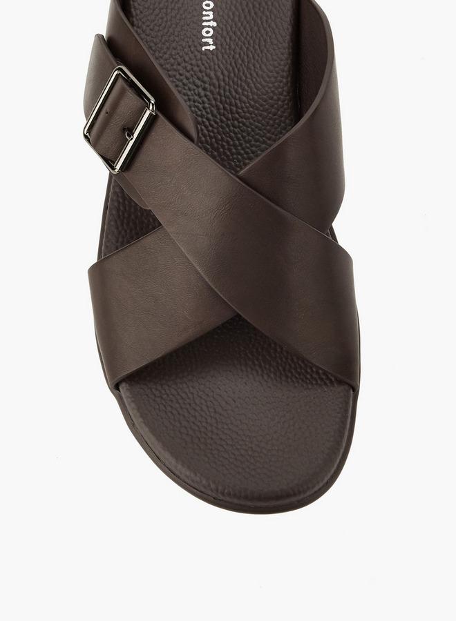 Le Confort Men Cross Strap Sandals - Image 4