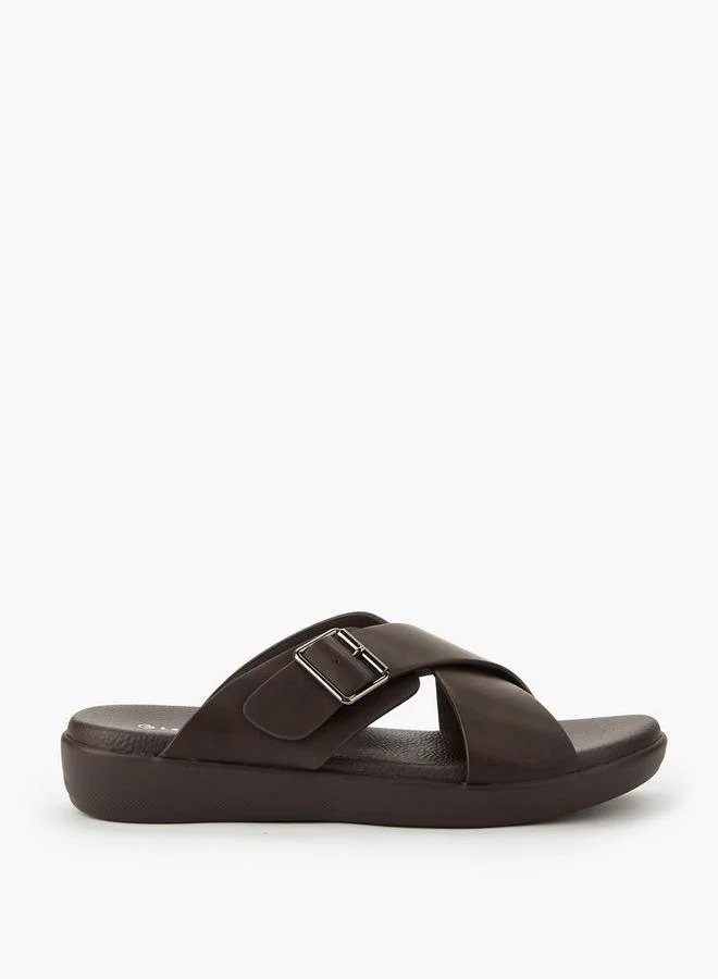 لو كونفورت Men Cross Strap Sandals