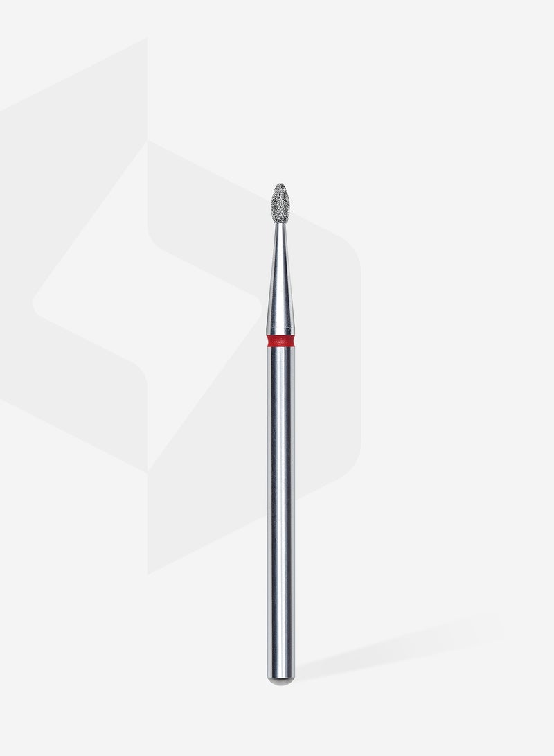 STALEKS PRO Diamond nail drill bit rounded bud red EXPERT head diameter 1,6 mm / working part 3,4 mm - Image 2