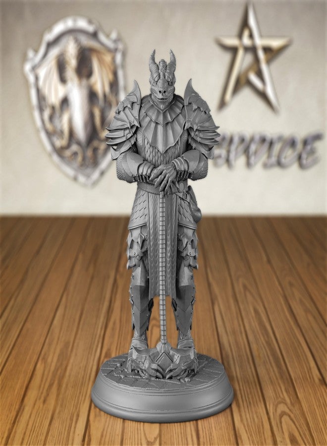 AUSPDICE Epic Encounters Dragonborn Warriors DND Miniatures-Tabletop RPG, D&D, War Gaming Plastic Figurine Dungeons and Dragons Inspired - Image 1