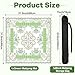 Bornerwhite Chinoiserie Mahjong Mat with Black Carrying Bag 315 x 315 Inches Multi Purpose Game Table Cover Anti Slip and Noise Reduction for Mahjong Poker Board Card Dominoes GamesGreen - Image 4