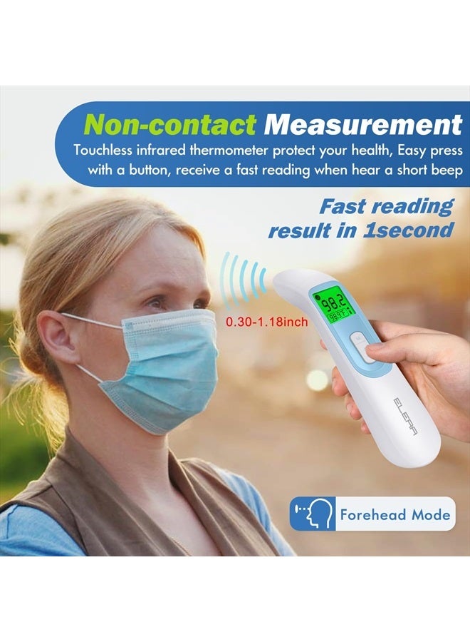 ELERA Ear Thermometer for Baby, ELERA Infrared LCD Thermometer with Automatic Switching Mode of Ear & Forehead, 1s Measurement, 4 Color Backlight Display with Fever Indicator - Image 3