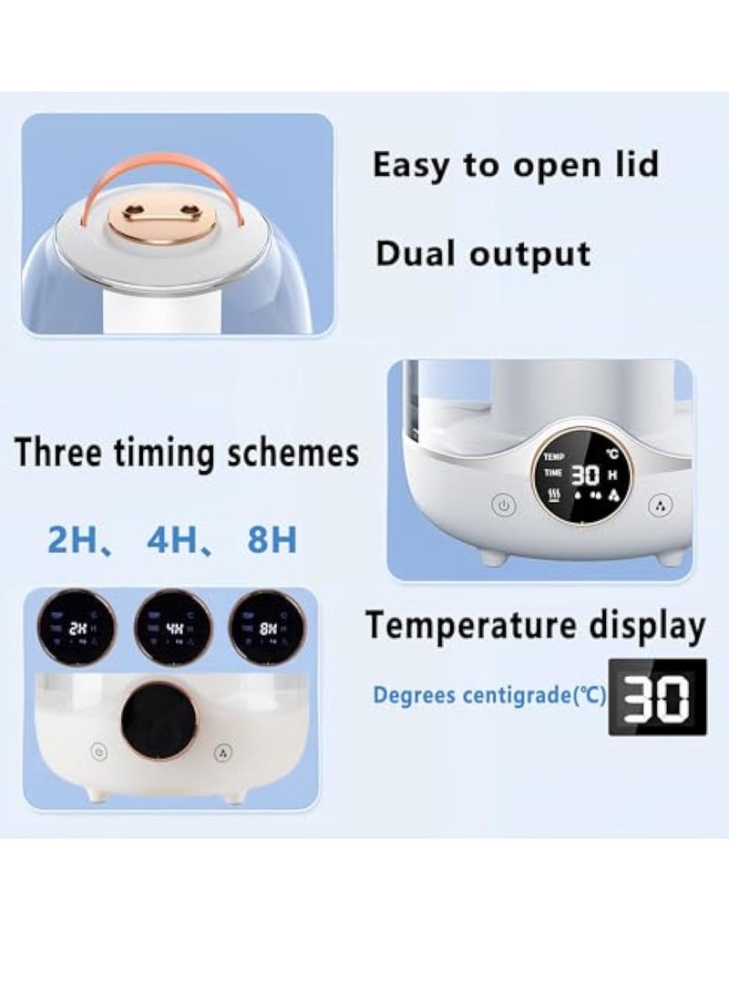 KASTWAVE Quiet Air Humidifier, Top Fill Humidifiers for Bedroom, Baby Nursery & Plants,  Dual Output, Colorful night light, Auto-Shut Off( 3L Water Tank) - Image 3