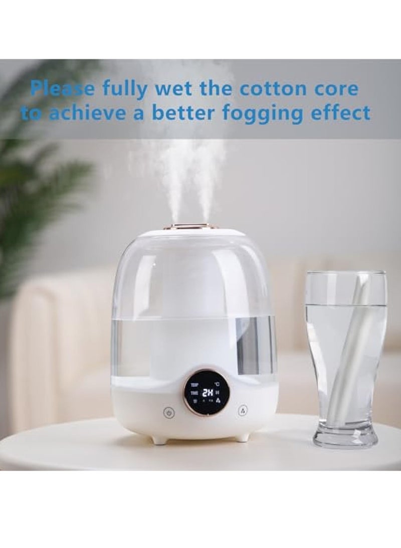 KASTWAVE Quiet Air Humidifier, Top Fill Humidifiers for Bedroom, Baby Nursery & Plants,  Dual Output, Colorful night light, Auto-Shut Off( 3L Water Tank) - Image 5