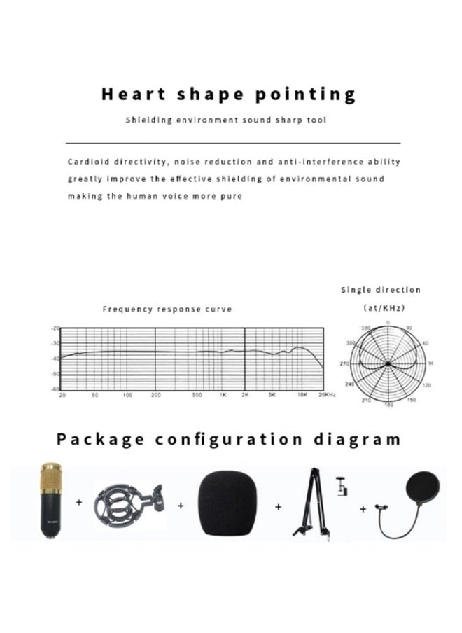 Generic - Podcast Equipment Bundle, BM800 Podcast Microphone Bundle with V8s Voice Changer, Condenser Microphone Recording Studio Package for Podcasting Live Streaming Singing PC Mobile TikTok YouTube - Image 1