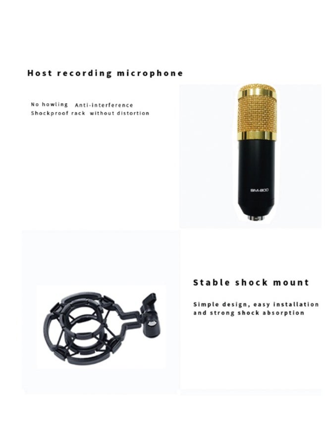 Generic - Podcast Equipment Bundle, BM800 Podcast Microphone Bundle with V8s Voice Changer, Condenser Microphone Recording Studio Package for Podcasting Live Streaming Singing PC Mobile TikTok YouTube - Image 1