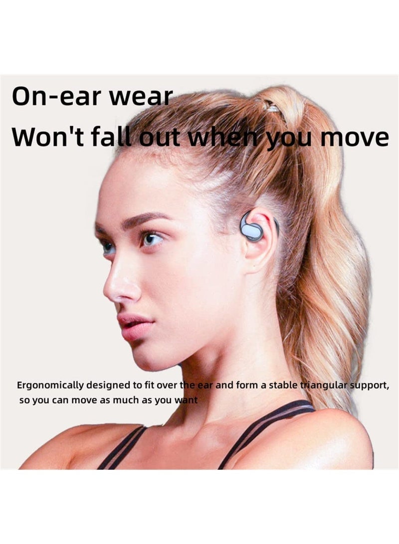 Jliyru Open Ear Earbuds, Ultra-long battery life Bluetooth 5.4 Open Ear Headphones, Touch Control Running Headphones Fit Sports Running, Workout - Image 3