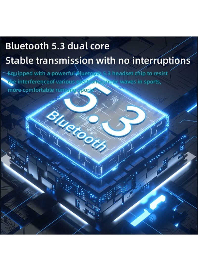 Jliyru Open Ear Earbuds, Ultra-long battery life Bluetooth 5.4 Open Ear Headphones, Touch Control Running Headphones Fit Sports Running, Workout - Image 4