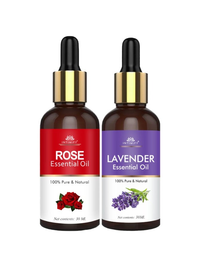 INTIMIFY Lavender & Rose Essential Oil (30+30ml) - Image 1