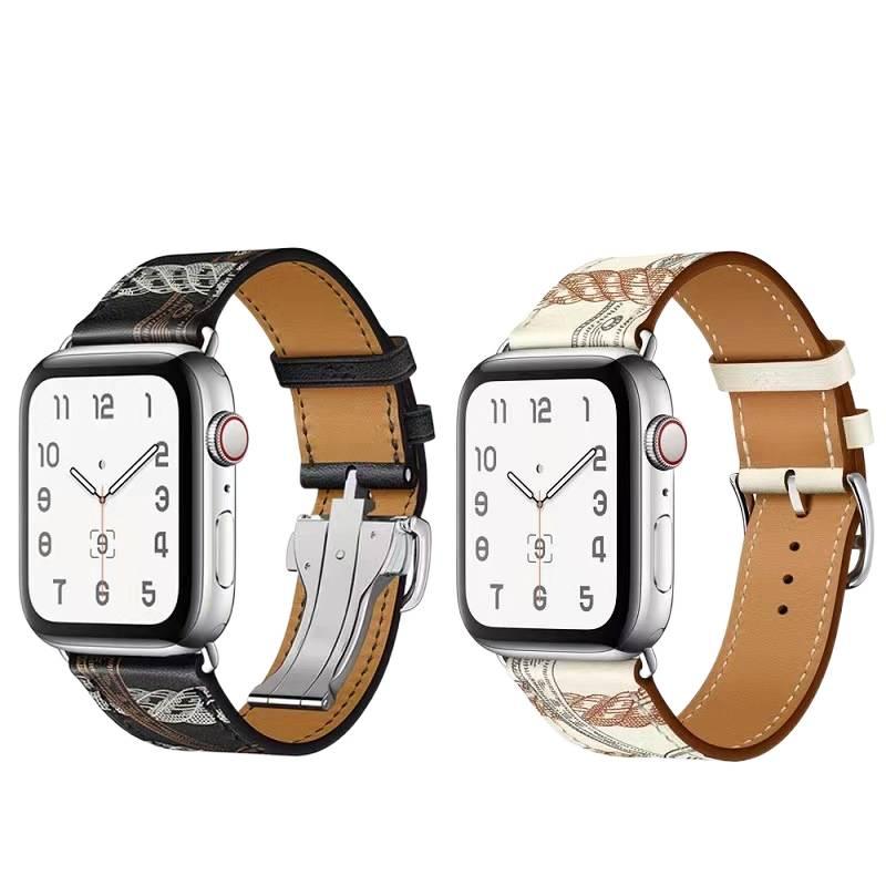 LL سوار ساعة ذكية سوار جلدي كلاسيكي متوافق مع Apple Watch Ultra بملاءمة قابلة للتعديل وحزام بديل للاستخدام اليومي باللون أزرق قابل للتعديل باللون الأزرق - Image 3