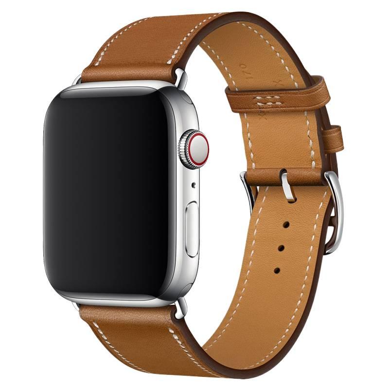 LL سوار ساعة ذكية سوار جلدي كلاسيكي متوافق مع Apple Watch Ultra بملاءمة قابلة للتعديل وحزام بديل للاستخدام اليومي باللون أزرق قابل للتعديل باللون الأزرق - Image 4