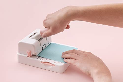 We R Memory Keepers Mini Cinch Bookbinding Machine, White, Mini Tool, Easy to Use Design with Ruler, Compatible with Wire or Spiral Coils (Disc Cinch) - Image 3