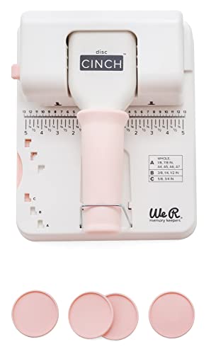 We R Memory Keepers Mini Cinch Bookbinding Machine, White, Mini Tool, Easy to Use Design with Ruler, Compatible with Wire or Spiral Coils (Disc Cinch) - Image 2